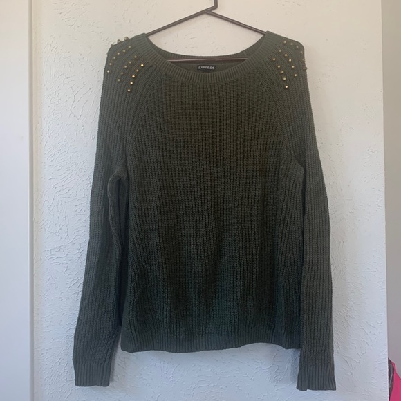 Express army green sweater - Picture 1 of 4